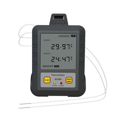 산업용 디지털 USB 듀얼 채널 T 타입 온도 데이터 로거 -100-400 범위
