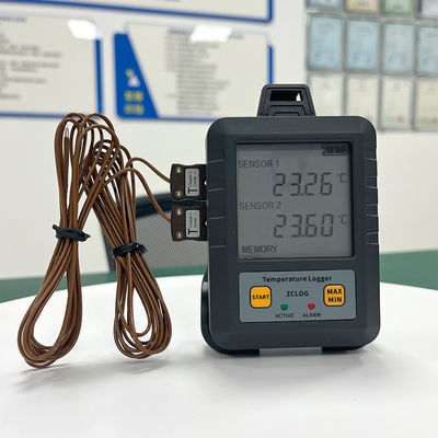 산업용 디지털 USB 듀얼 채널 T 타입 온도 데이터 로거 -100-400 범위