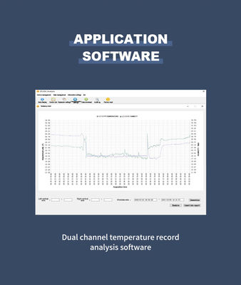 -80~400°C 온도 모니터링을 위한 듀얼 채널 RTD 데이터 로거