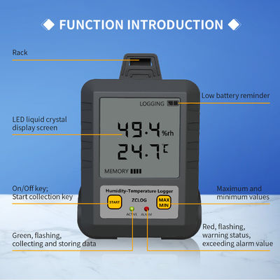 의약품 산업 WIFI LCD 디스플레이 온도 및 습도 데이터 로거 센서 97 * 72 * 31mm