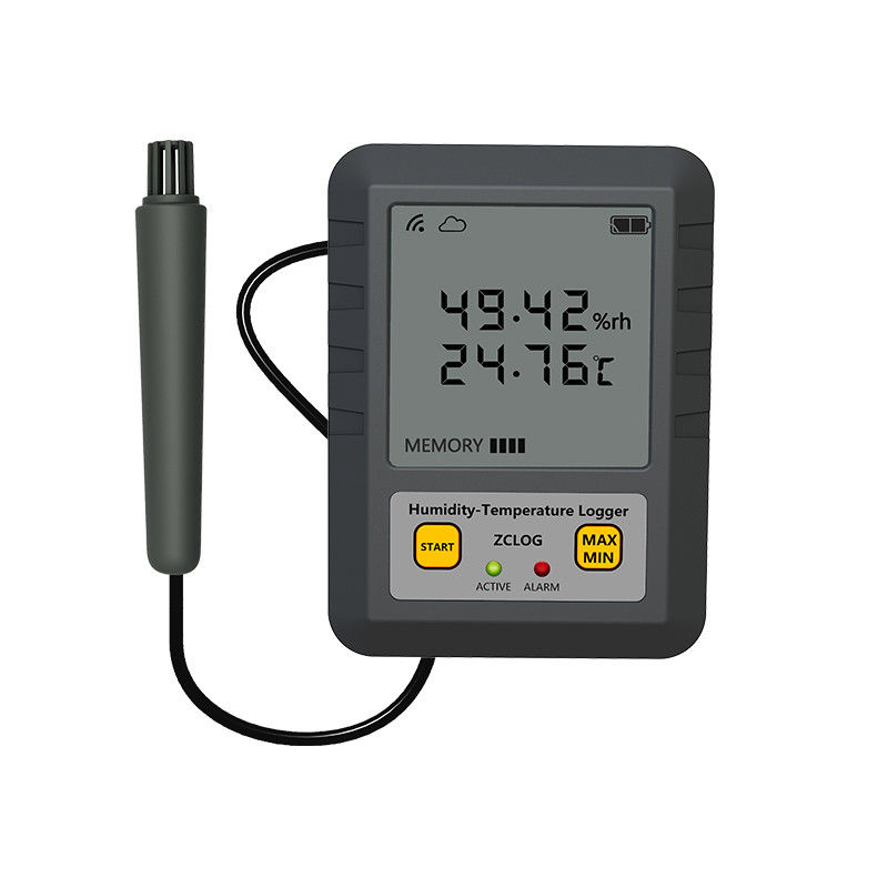 97*72*31mm 산업용 LCD 디스플레이 무선 실시간 온도 및 습도 데이터 로거 와이파이